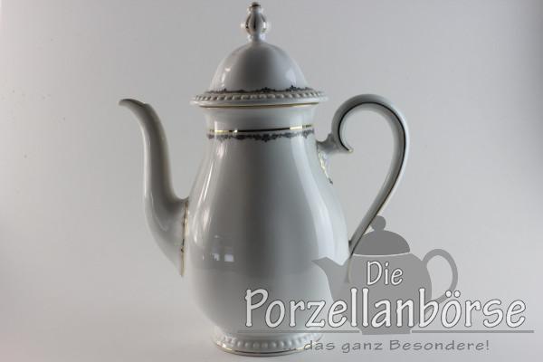 Kaffeekanne - Rosenthal - Kranzkante Schwarz