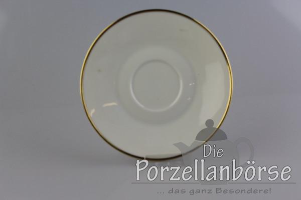 Untertasse für Mocca - Rosenthal - Form 2000 - polierter Goldrand