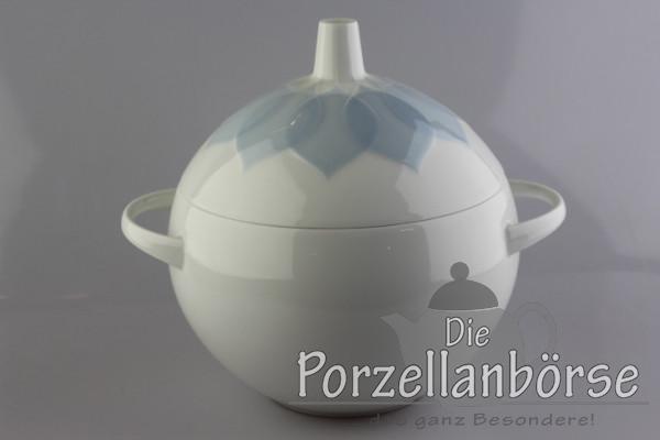 Deckelschüssel - Rosenthal - Lotus - Blau