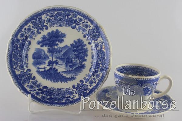 Kaffeegedeck 3 tlg. - Villeroy & Boch - Burgenland blau