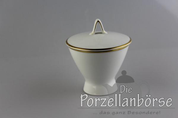 Zuckerdose - Rosenthal - Form 2000 - polierter Goldrand