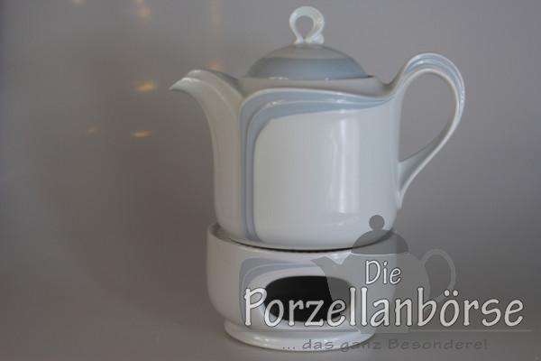 Teekanne mit Stövchen - Seltmann Weiden - Fontana - Blau 44350
