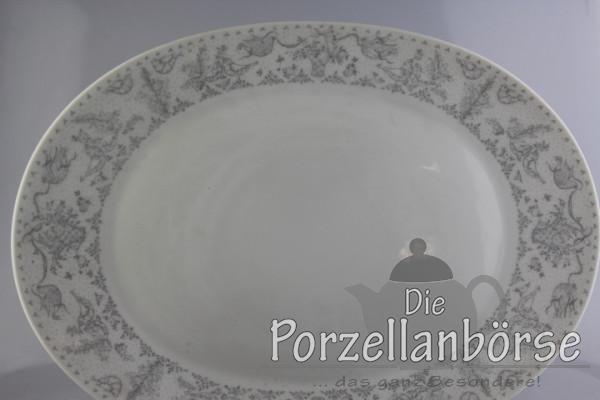 Fleischplatte - Rosenthal - Form 2000 - Idyll grau