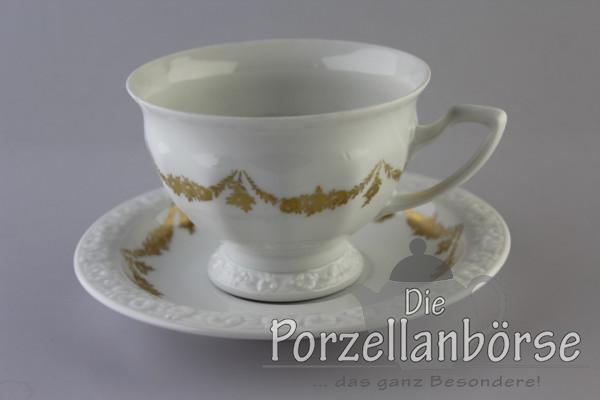 Kaffeetasse 2 tlg. - Rosenthal - Rosenkante gold