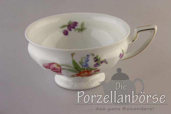 Teetasse - Rosenthal - Sommerstrauß Goldrand