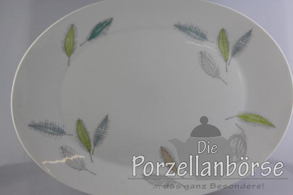 Fleischplatte 39 cm - Rosenthal - Form 2000 - bunte Blätter