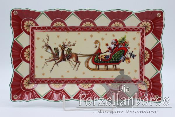 Kuchenplatte 34 cm Weihnachtsmann mit Schlitten - Villeroy & Boch - Toy`s Fantasy
