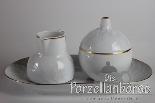 Zucker & Sahne Gedeck 3 tlg. - Rosenthal - Lotus - Goldrand