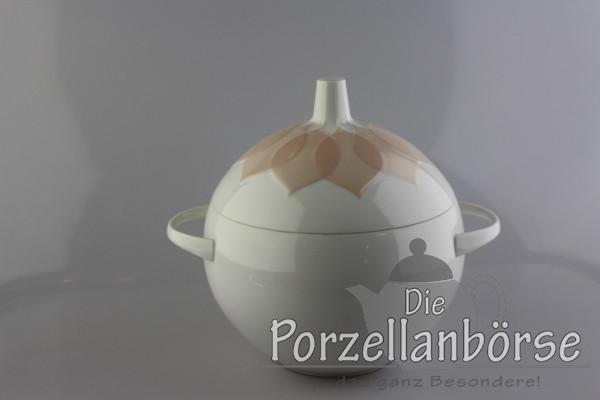 Deckelschüssel - Rosenthal - Lotus - Gravad Rosa