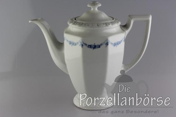 Kaffeekanne - Rosenthal - Rosenkante blau