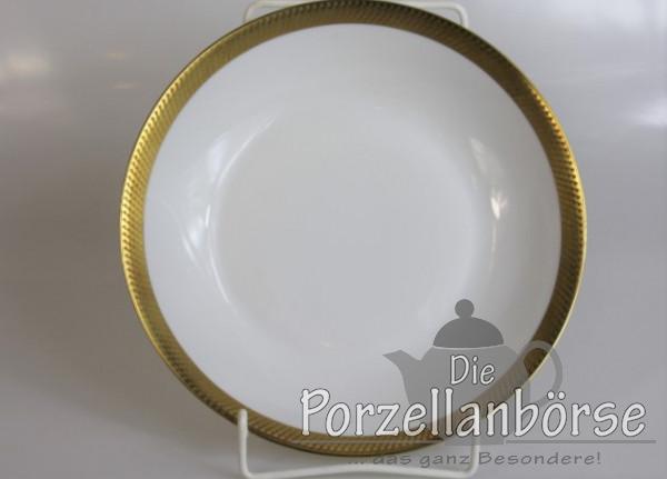 Suppenteller - Rosenthal - Form 2000 - Goldgitter