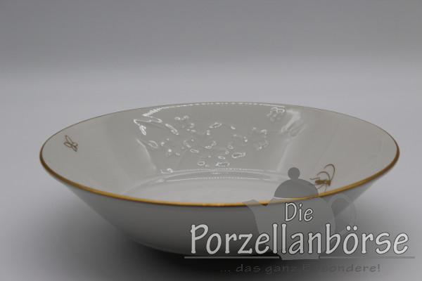 Schüssel Ø 22,8 cm - KPM Berlin - Feldblume - Feldblume auf Bord mit Insekt