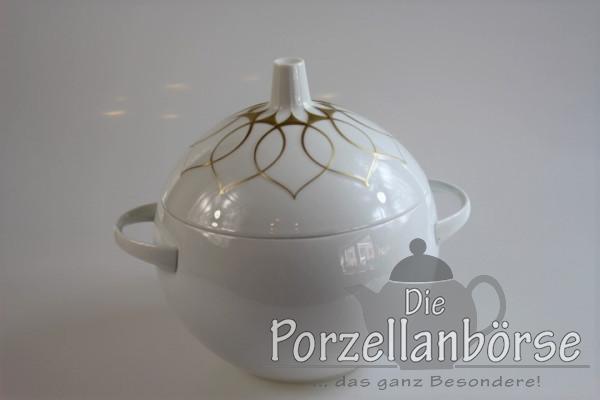 Deckelschüssel - Rosenthal - Gold Silhouette