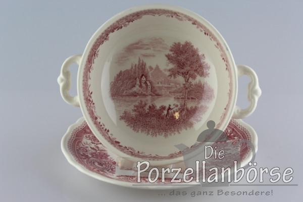 Suppentasse 2 tlg. - Villeroy & Boch - Burgenland rot