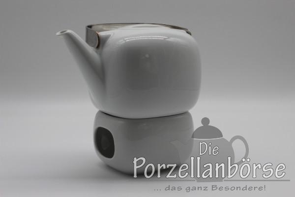 Teekanne mit Stövchen - Rosenthal - Suomi - Weiß