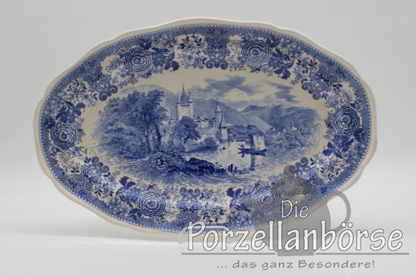 Fleischplatte 40 cm - Villeroy & Boch - Burgenland blau