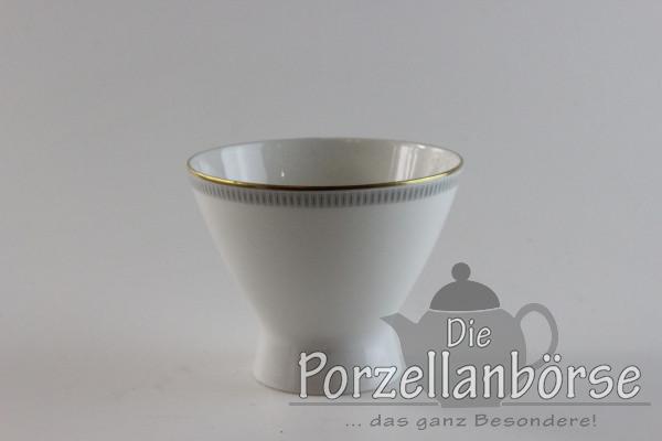 Zuckerdose (ohne Deckel) - Rosenthal - Form 2000 - Graue Rechtecke