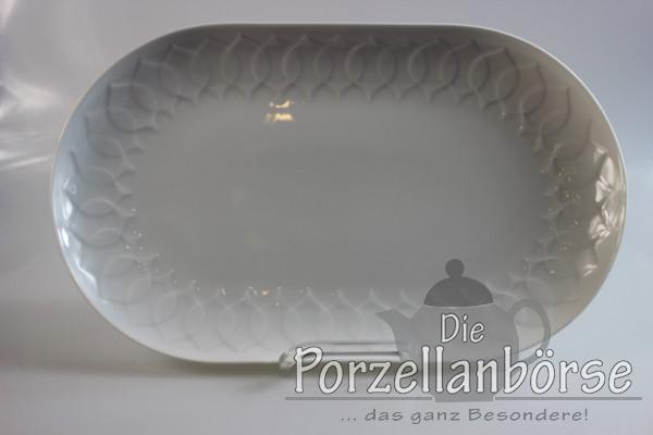 Fleischplatte 33,5 cm - Rosenthal - Lotus - weiß