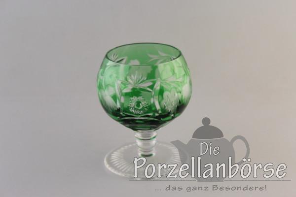 Cognacglas klein - Traube - dunkel grün