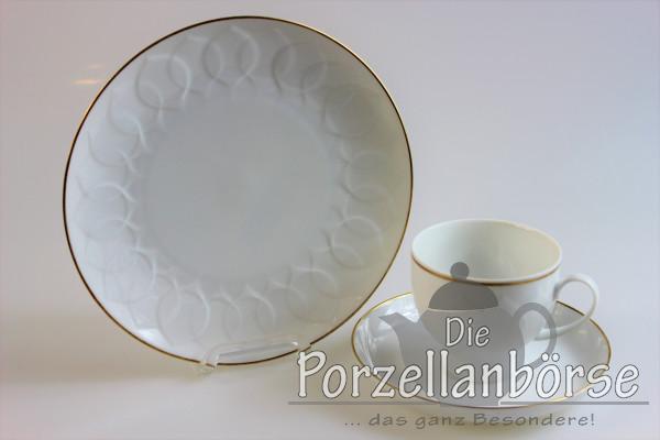 Kaffeegedeck 3 tlg. - Rosenthal - Lotus - Goldrand