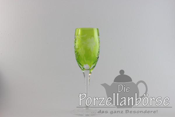Sherryglas - Traube - hell grün
