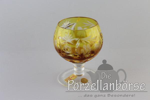 Cognacglas klein - Traube - braun/gelb