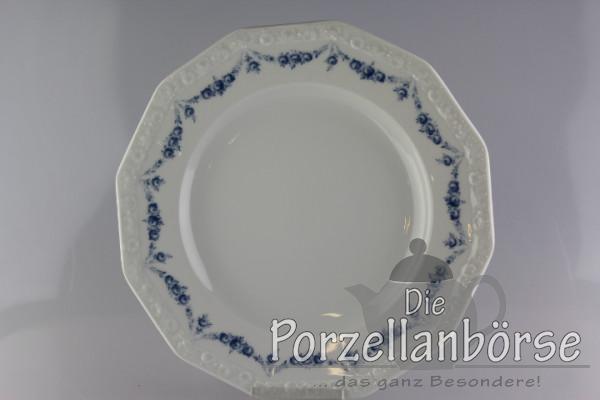 Speiseteller Ø 24,5 cm - Rosenthal - Maria - Rosenkante blau