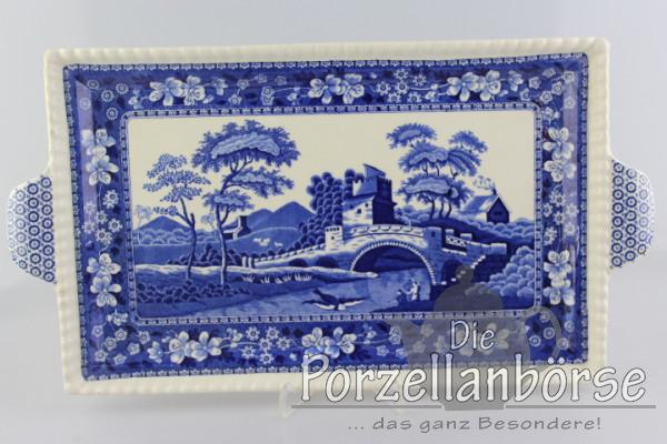 Kuchenplatte mit Griffen- Spode - Blue Tower