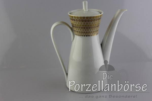 Moccakanne - Rosenthal - Form 2000 - Goldene Punkte