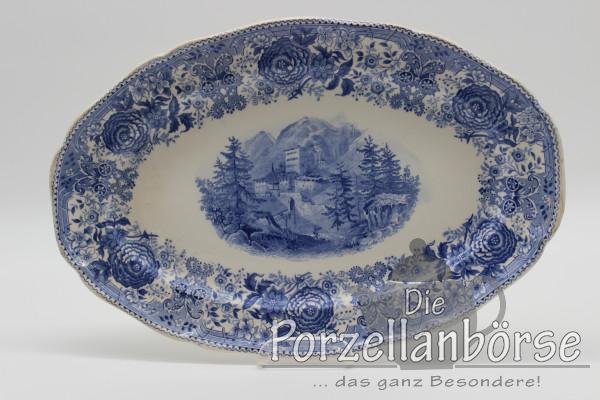 Fleischplatte 33,5 cm (2. Wahl) - Villeroy & Boch - Burgenland blau