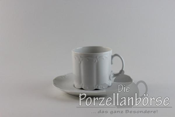 Kaffeetasse 2 tlg. - Rosenthal - weiß