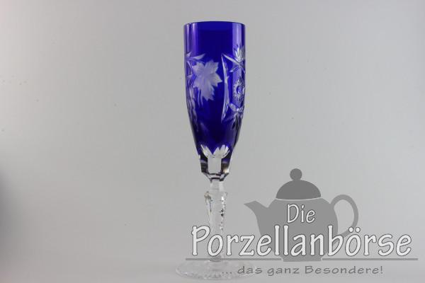 Sektflöte - Traube - dunkel blau