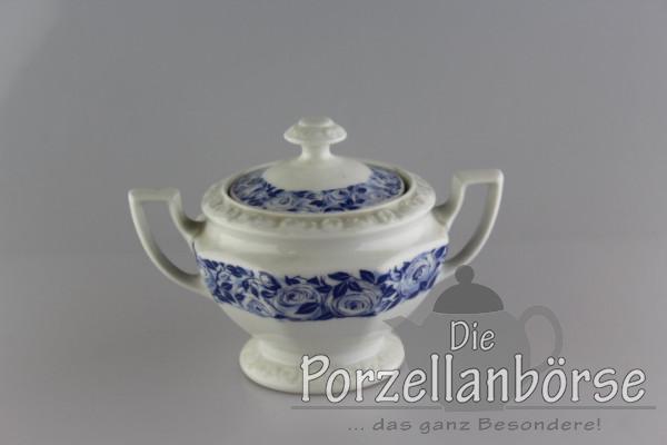 Zuckerdose - Rosenthal - Blaue Rosenhecke