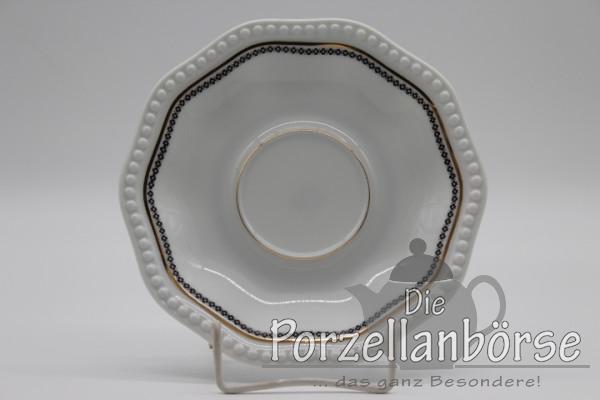 Untertasse für Tee - Rosenthal - Perlenrand - Kreuzmuster