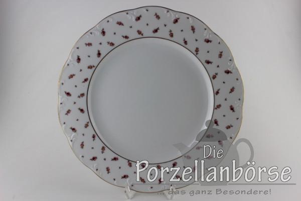 Speiseteller - Rosenthal - Blütenteppich mit Goldrand