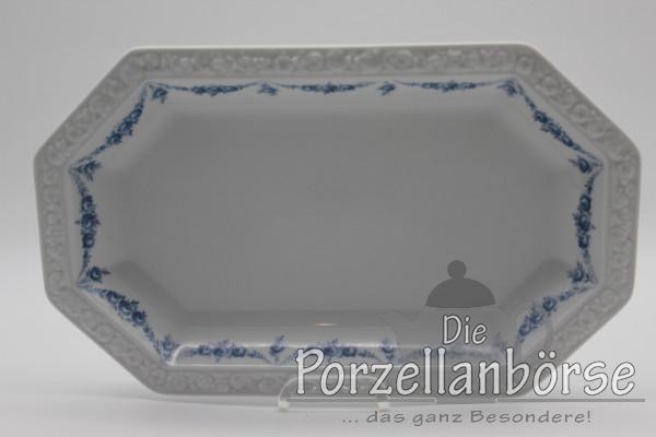 Fleischplatte 33,5 cm - Rosenthal - Maria - Rosenkante blau