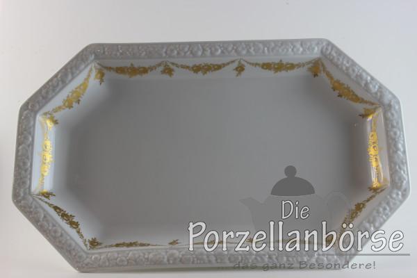 Fleischplatte 39 cm - Rosenthal - Rosenkante gold