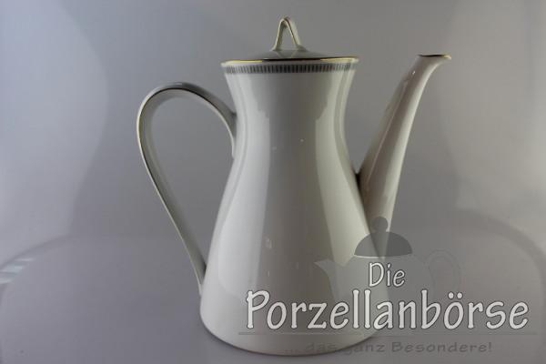 Teekanne - Rosenthal - Form 2000 - Graue Rechtecke