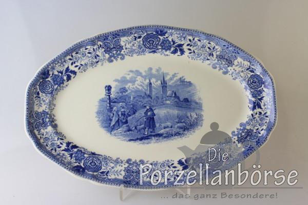 Fleischplatte 30 cm - Villeroy & Boch - Burgenland blau