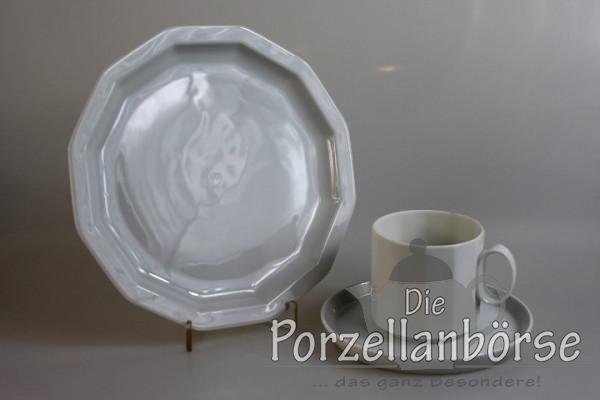 Kaffeegedeck 3 tlg. - Rosenthal - Polygon - weiß