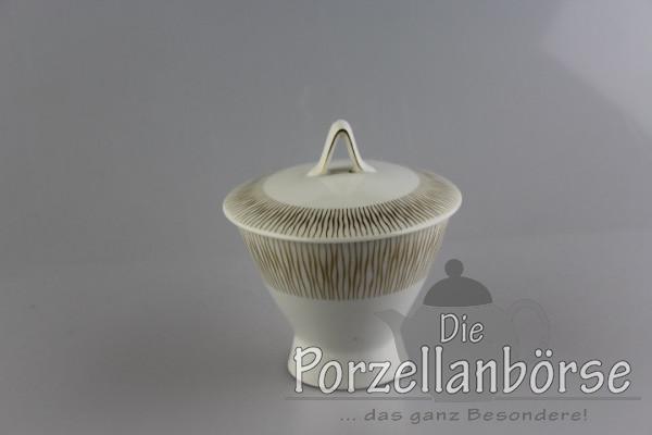 Zuckerdose - Rosenthal - Form 2000 - Linien gold