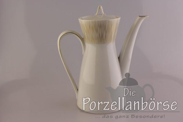 Kaffeekanne - Rosenthal - Form 2000 - Linien gold