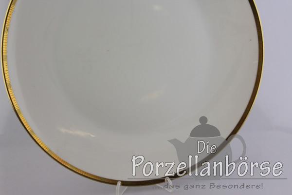Kuchenteller Ø 30 cm - Rosenthal - Form 2000 - Goldband mit Streifen