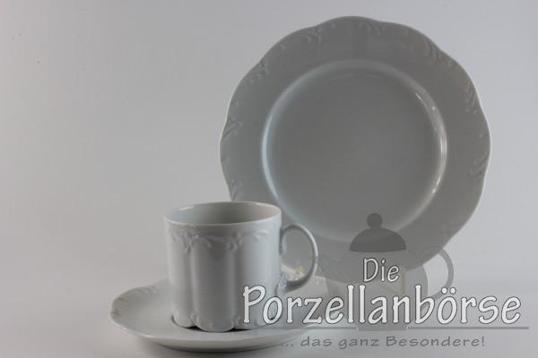 Kaffeegedeck 3 tlg. - Rosenthal - weiß