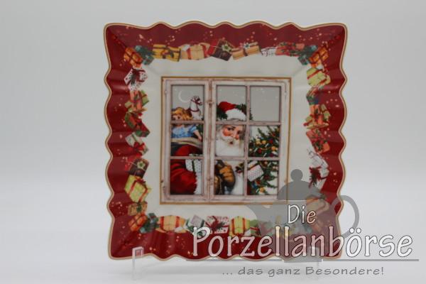 Schale / eckiger Weihnachtsteller 23,5 cm - Villeroy & Boch - Toy`s Fantasy