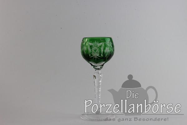 Schnapsglas groß - Traube - dunkel grün