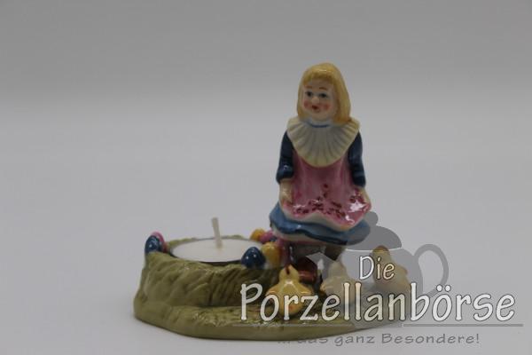 Teelichthalter Mädchen mit Küken - Villeroy & Boch - Farmers Spring Decoration