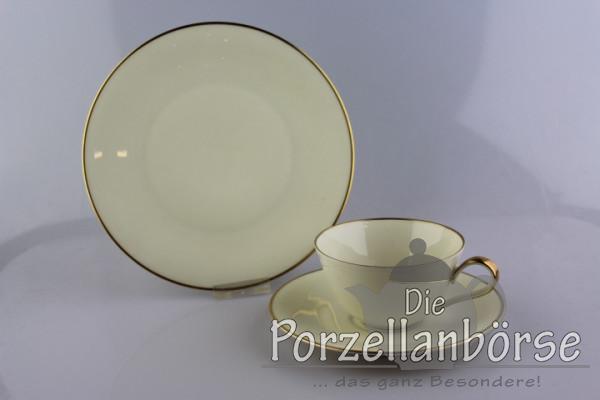 Kaffeegedeck 3 tlg. - Heinrich - Anmut - Creme/Gold schmal