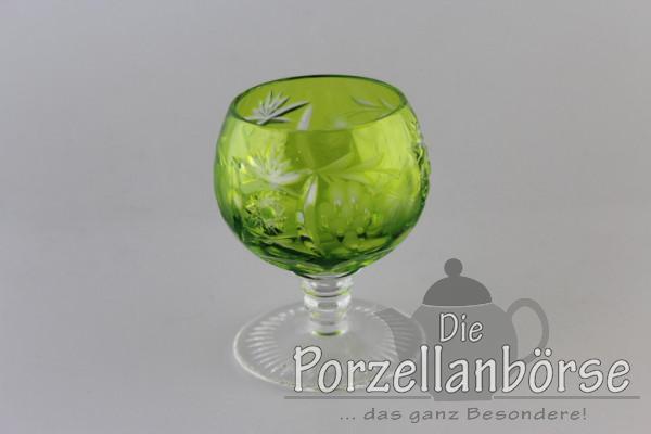 Cognacglas klein - Traube - hell grün
