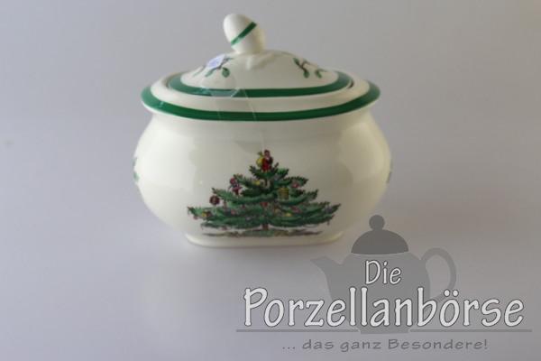Zuckerdose - Spode - Christmas Tree